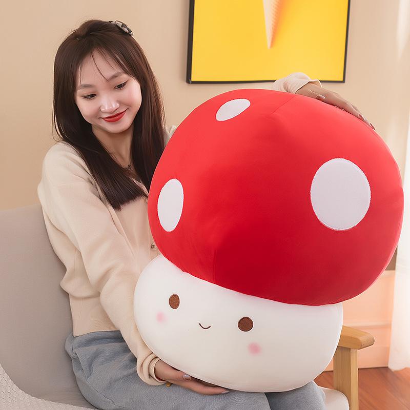 Cute Simulated Mushrooms, Exquisite Red Living Room Sofa, Bedroom Bedside Ornament, Gifts For Children And Girls