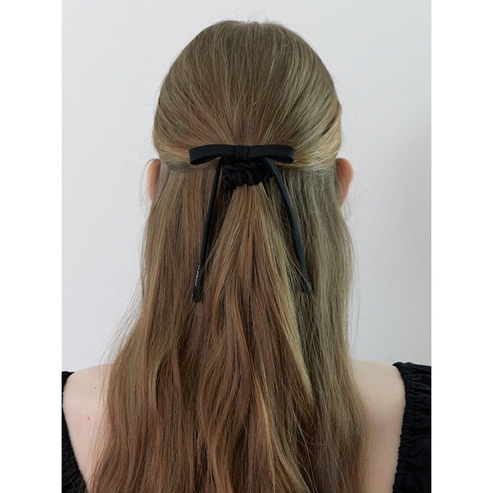 

Необходимая резинка-скранч из ленты - Черный