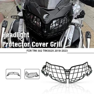 For Benelli Trk 502 502x TRK502 2018    Headlight Headlamp Grille Shield Guard Cover Protector TRK502X