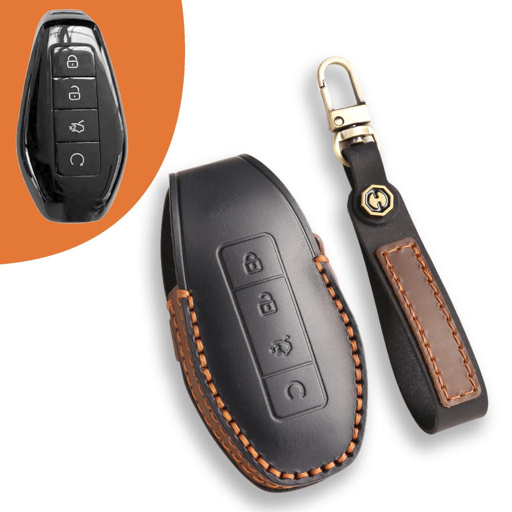 Special Tengshi Z9GT/N9 key bag, simple leather car key protective cover, high-end Z9 all-inclusive key cover