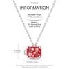 New Copper Necklace Zircon Heart Interlocking Pendant Necklace For Women Wedding Birthday Party Jewelry Gifts