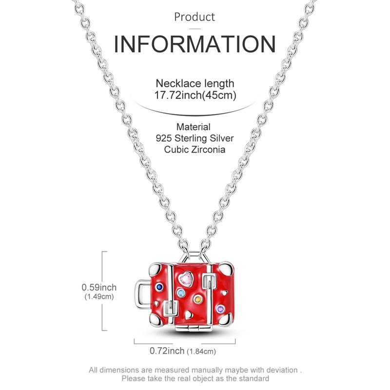 New Copper Necklace Zircon Heart Interlocking Pendant Necklace For Women Wedding Birthday Party Jewelry Gifts