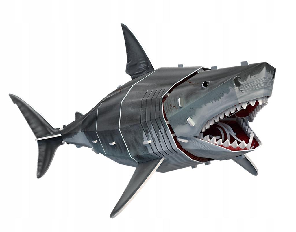 Cubic Fun Puzzle 3d National Endangered Animals Great White Shark Ds1098h
