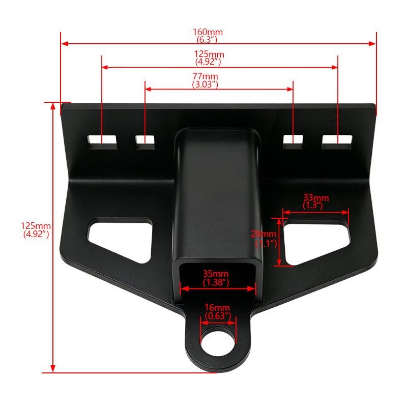 1/4 Inch Heavy Duty Steel Riding Lawn Mower Trailer Hitch Receiver Universal Multifunctional Garden Tractor Towing Parts