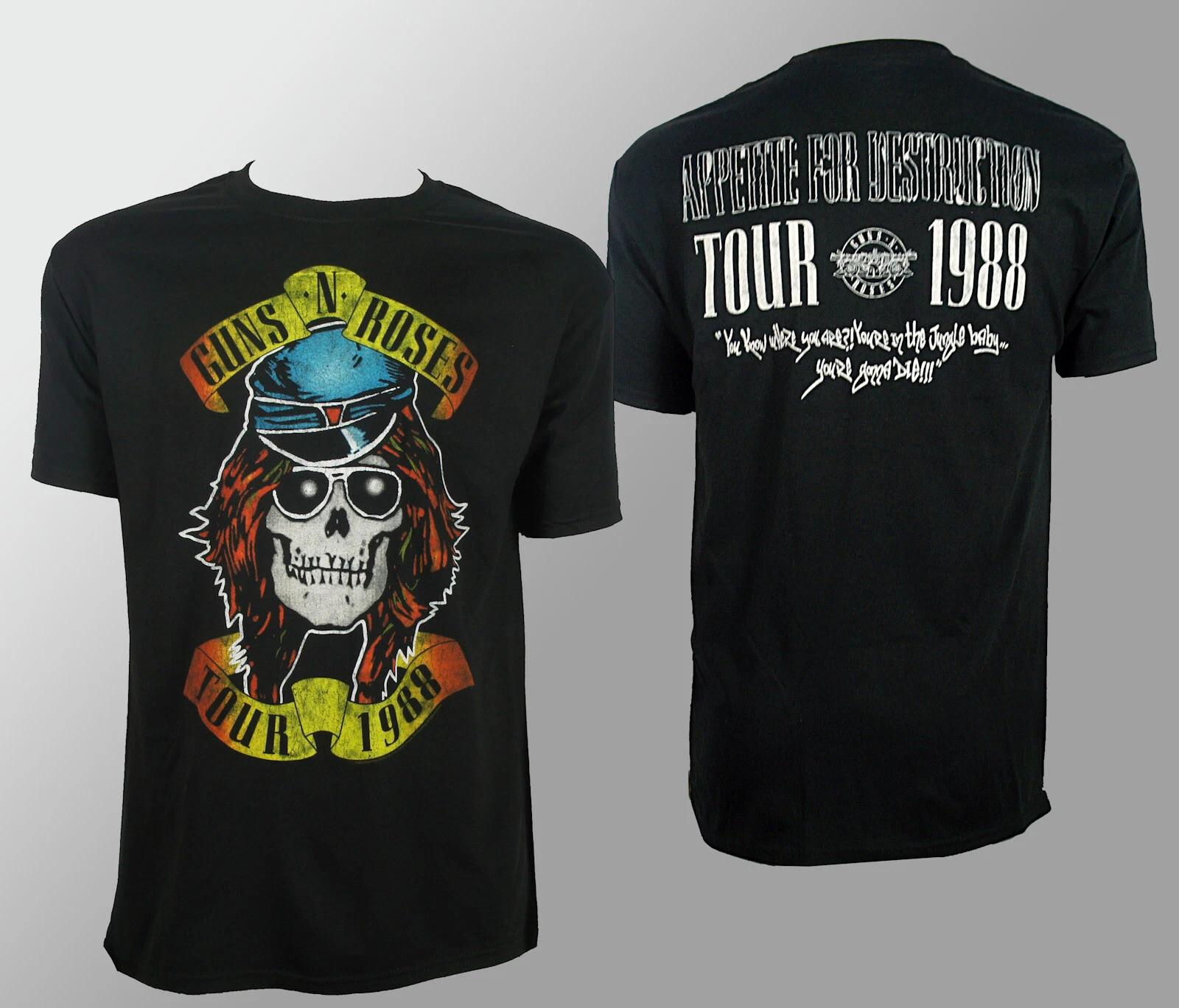 GUNS N ROSES Appetite Tour 1988 T-Shirt XL NEW L