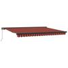 Retractable Awning Red and Black 450 X 300 Cm