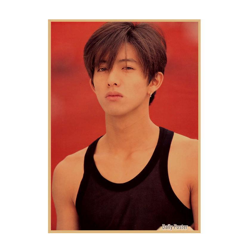 Takuya Kimura Japanese Star Kraft Paper Poster Decor for Dorm, Bar, or Cafe - 585