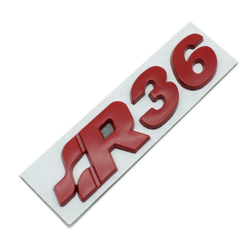 

Металлический автомобиль R32 R35 R36, логотип, эмблема, наклейки, наклейки для Golf 2 3 4 5 Magotan Passat MK2 MK3 MK4 MK5 MK6 MK7 MK8 R36-Red