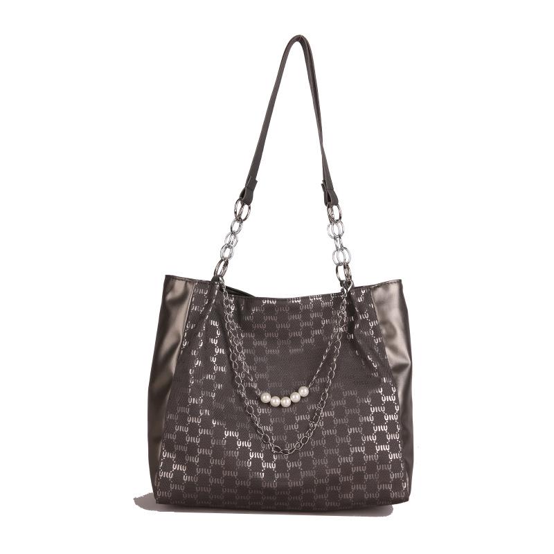 Women's New Pearl Chain Tote – Fashionable Large Capacity Handbag