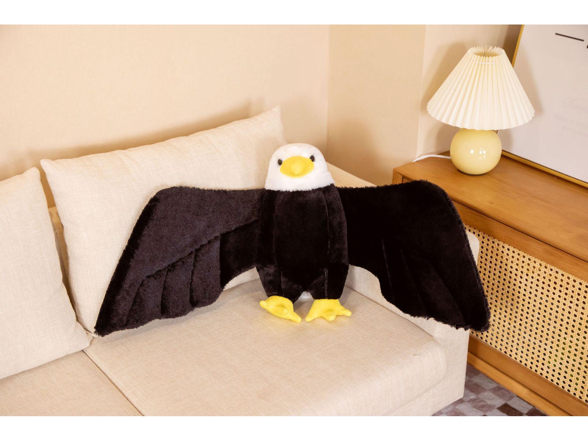 Bald Eagle Plush Toy - Vulture Rag Doll Ornament 20cm, 0.08kg