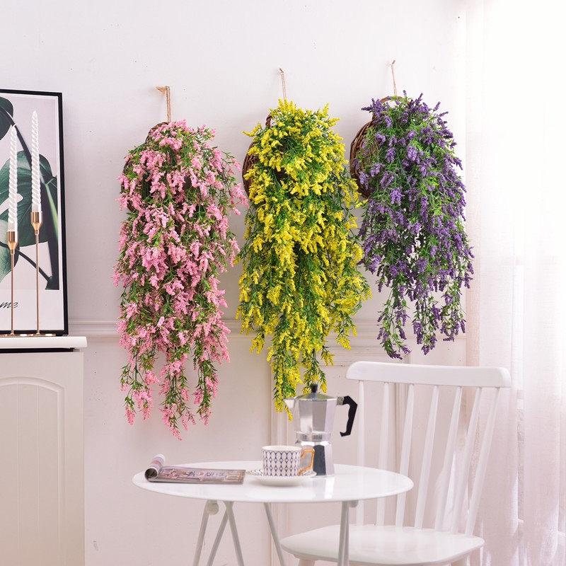 Artificial Plant Hanging Giant Flowers Lavender Vine Decorative Fake Plant Wedding Decor Balcony Garden Decoration