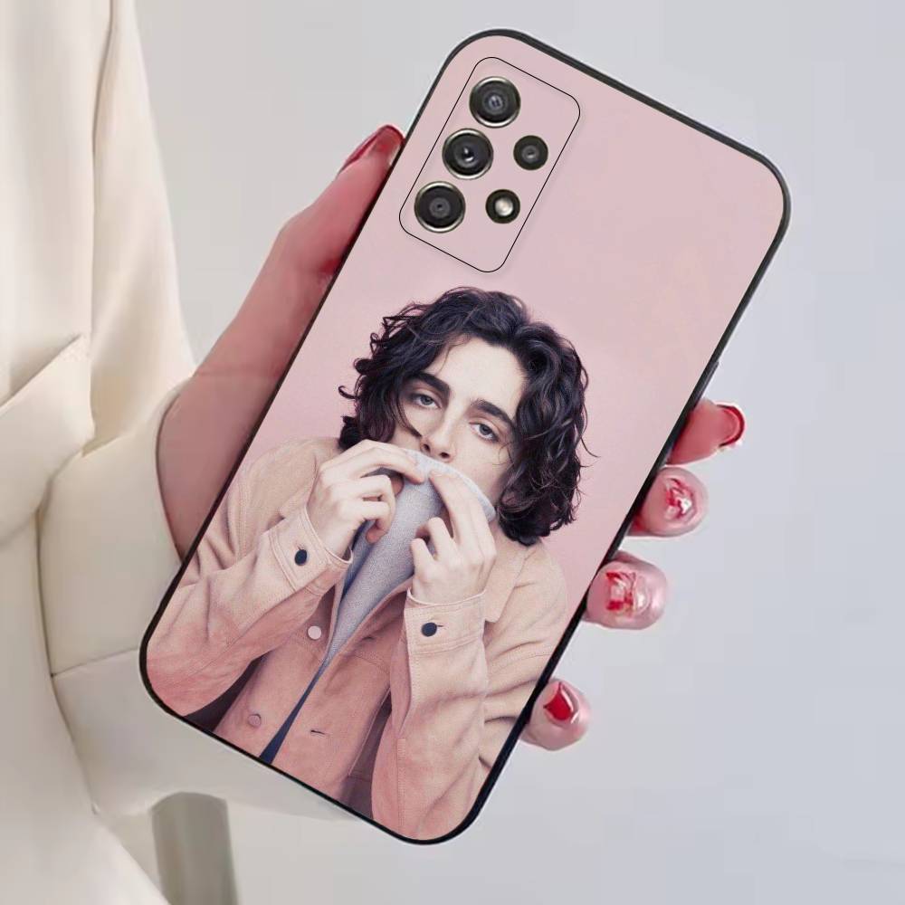 Hot Actor T-Timothee Chalamet Phone Case For Samsung S25,S24,S21,S22,S23,S30,Ultra,S20,Plus,Fe,Soft Silicone Black Cover