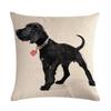 Cute Puppy Head Series Linen Pillow Case Seat Sofa Bedroom Cushion Cover Home Decoration Pillowcase 45*45Cm