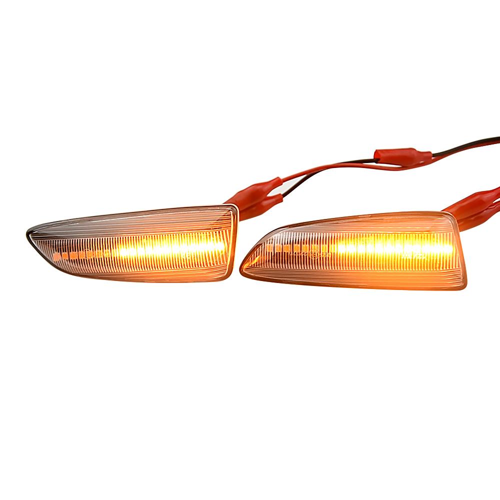 2Pcs LED Dynamic Flowing Turn Signal Side Marker Light For Opel Astra J K Zafira C Insignia B Grandland Crossland X Buick RegalTurn Signal 2
