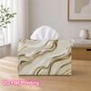 1pc 2d Flat-printed 17.78x10.92x12.95cm Tissue Box Cream Marble Swirl Texture Suitable for Tissues/roll Paper/napkins Cjh528s056, 2D Flat