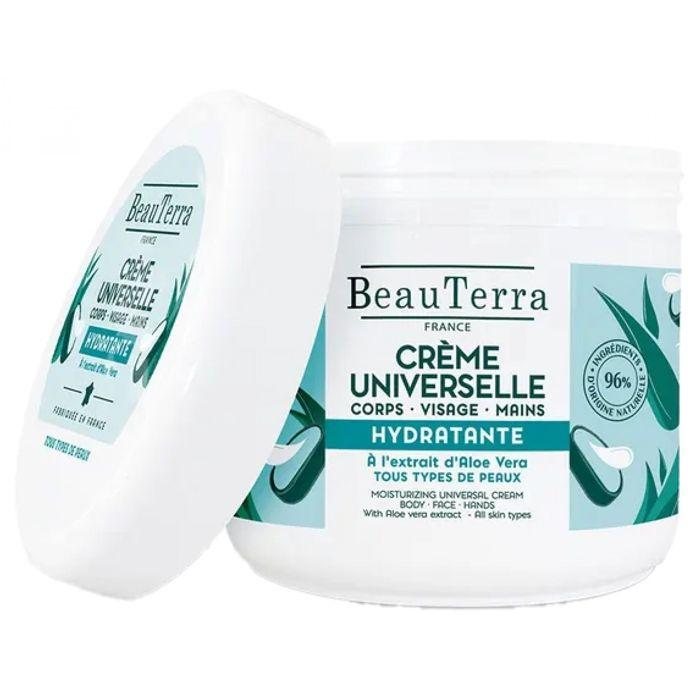 BeauTerra Crème Universelle Hydratante À l'Aloe Vera 400 Ml