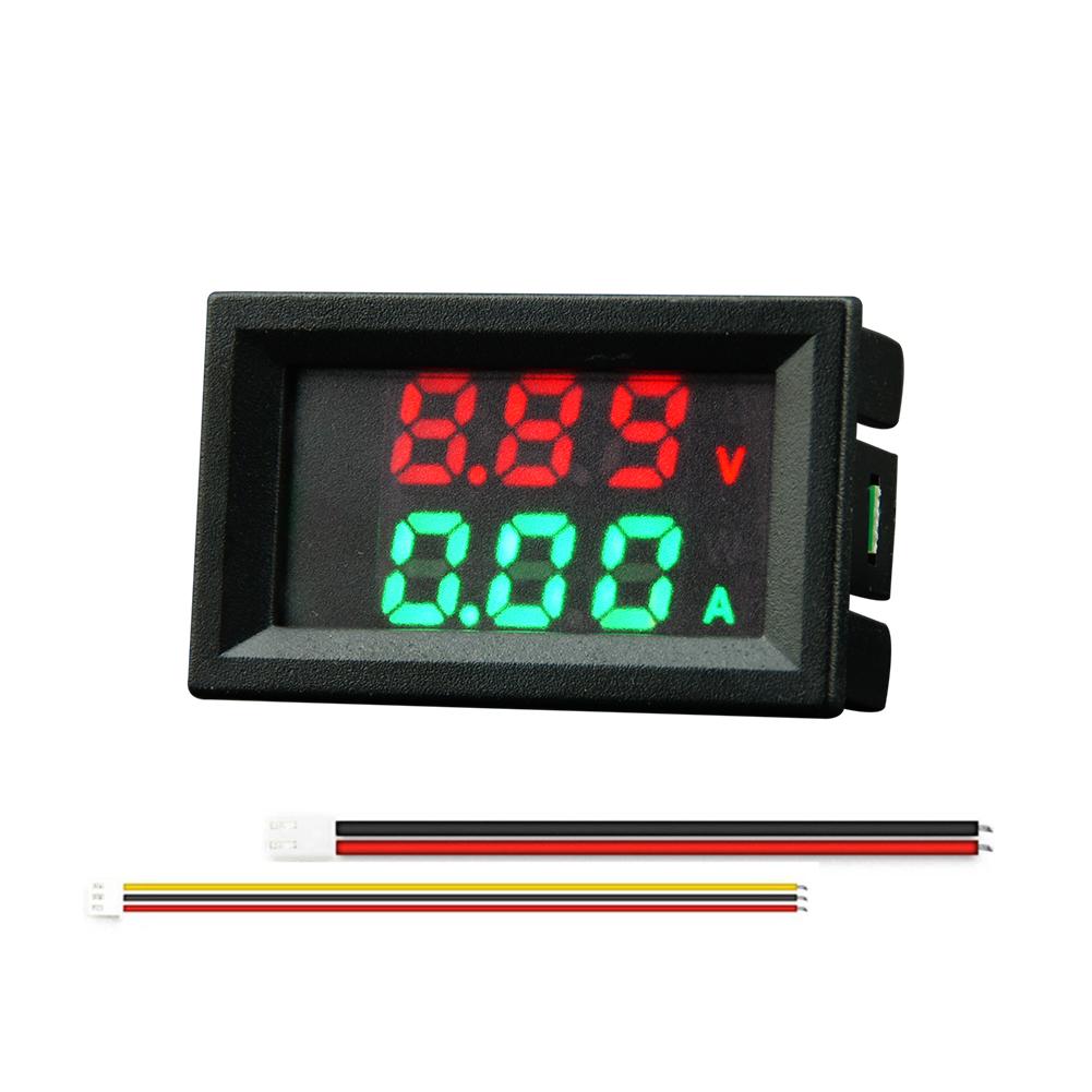 10A/50A/100A Amp Volt Gauge Dual LED Display Voltage Current Meter High Precision Voltage Current Meter Tester Measurement Tools