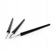 Rosfix Set di 3 Pennelli per Nail Art – Precisione Ideale | Per Manicure e Pedicure | Diverse Misure per Comodità