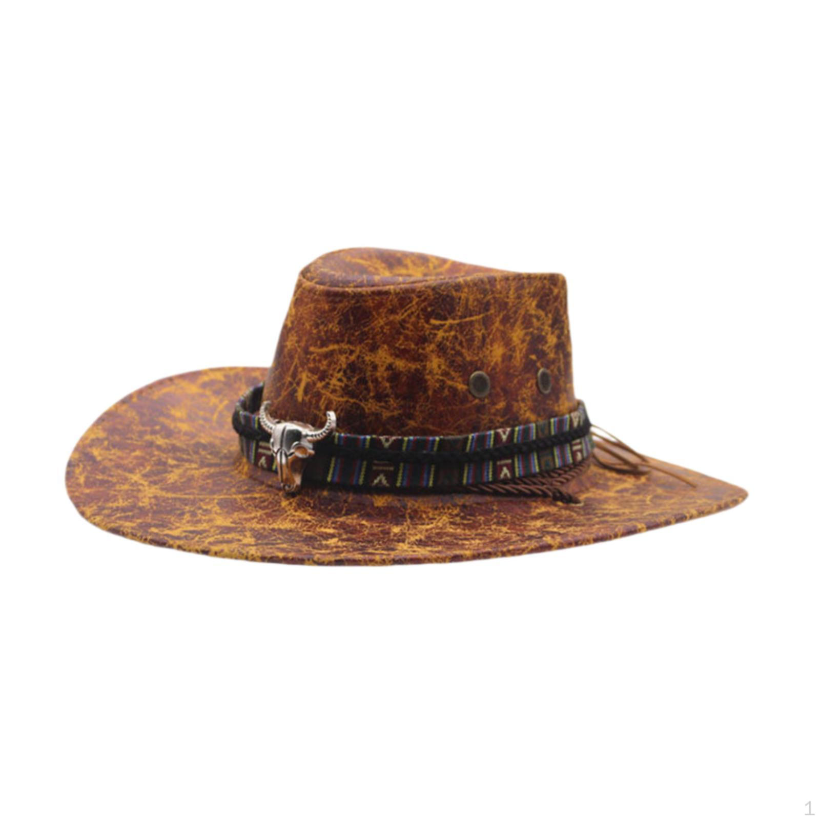 Классическая широкополая ковбойская шляпа в западном стиле для мужского косплея