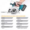 Brushless Electric Circular Saw 5 Inch 125mm Cordless Woodworking Cutting Power Tool   For Makita 18V Battery