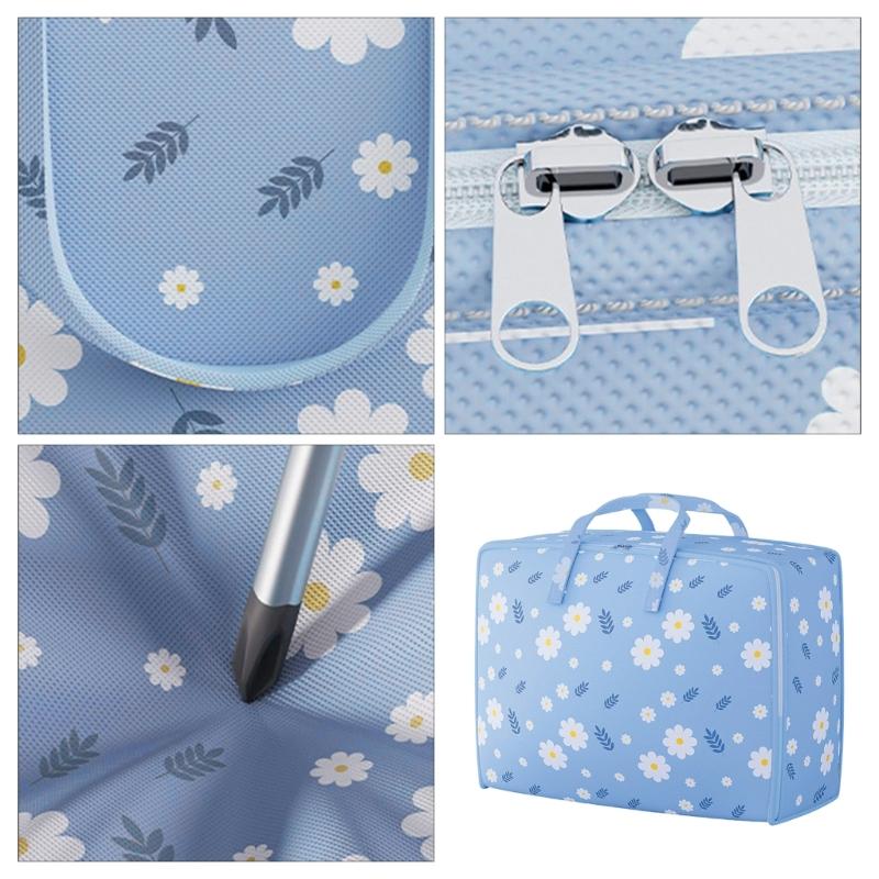 Large Relocating Storage Bag Sturdy Nonwoven Fabric for Clothes Bedding With Handles and Seal Lock