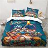 3D Street Fighter Retro Game Bedding Pillowcase Quilt Cover Single Piece Bedding Three-piece Set Single and Double Bedspread
