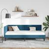 Corner Bed Frame with Headboard Blue 80 Cm X 200 Cm Velvet