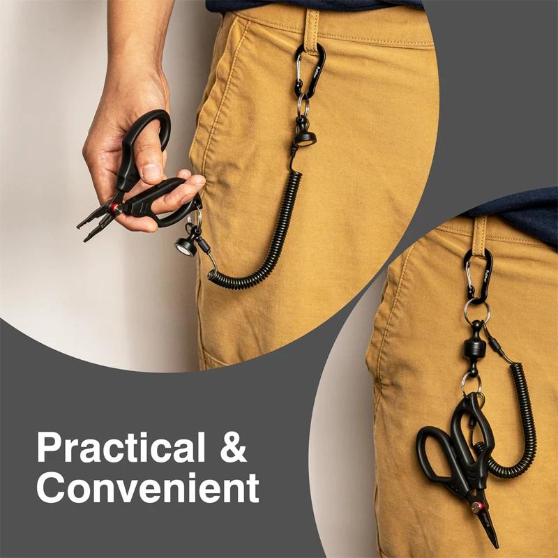 Pullther Portable Steel Anti-loss Rope Fishing Tools Magnetic Outdoor Fishing Goods Quick-release Strongagnetic Portable Buckle