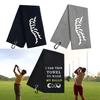 Microfiber Fabric Waffles Pattern Golf Towels Sports Fishing Golf Bag Towel Strong Water Absorption Towel for Men Women