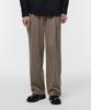 One-Pleat Wide Elastic Waist Slacks [Dusty Beige]