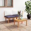 Day and Night - Day and Night 2-piece Garden Furniture Set with Solid Acacia Wood Cushions
