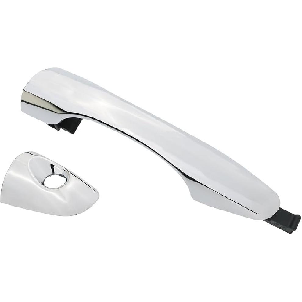 APPERFiT Exterior Door Handle W/End Cap Cover For Rear Door Right Passenger Side Chrome Compatible With Kia Sorento 2016 2017 2018   Replaces