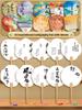 Thiened Blank Xuan Paper Calliaphy Fan DIY Material Kit Hand-Painted Cultural Creative Fan round ape Bamboo Frame
