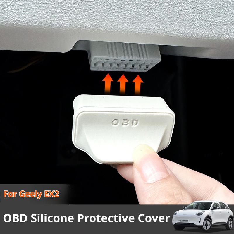 For Geely EX2 Starray EM-i Emgrand Preface Car OBD Silicone Protective Cover Waterproof and Dustproof Cover for Automotive Parts