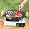 Outdoor Barbecue Net Steam Rack Stainless Steel Camping Barbecue Frying Pan Barbecue Meat Drain Anti Scorching Grill