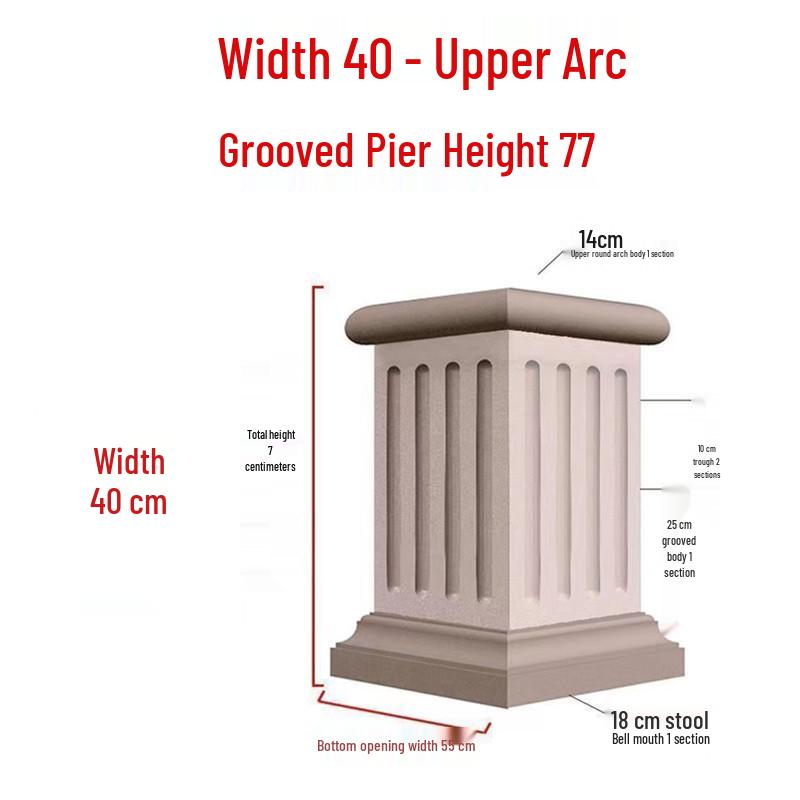 European Villa Courtyard Roman Column Base for Exterior Wall Decoration