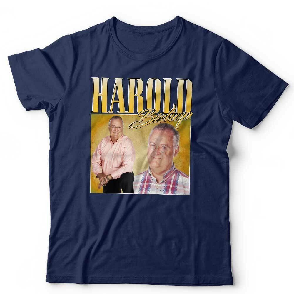Harold Bishop T-Shirt Wertschätzung Unisex Hommage Nachbarn Hirsch Junggesellenabschied Lustig