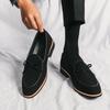 Men's Shoes Four Seasons New Loafers Fashionable Men's Foot Shoes Doudou Shoes Trend One Pedal Casual Leather Shoes Can Be