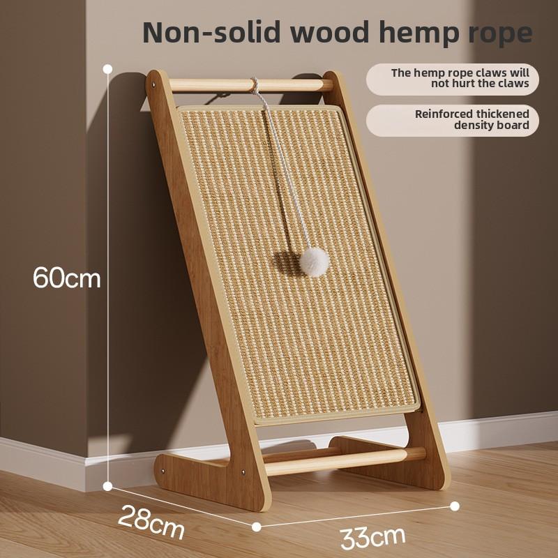 Cat Scratching Board Does Not Drop Debris Vertical Wear-resistant Cat Scratching Pad Cat Scratching Column Sword Hemp Rope Cat Toy