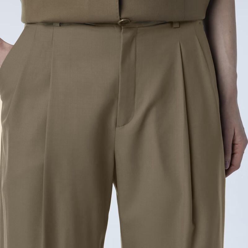 JNBY 2024 Spring Tapered Cropped Casual Pants