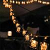 Hanging Ramadan Lantern Retro Kerosene Light String Battery Version Led Path Lights  Party Supplies