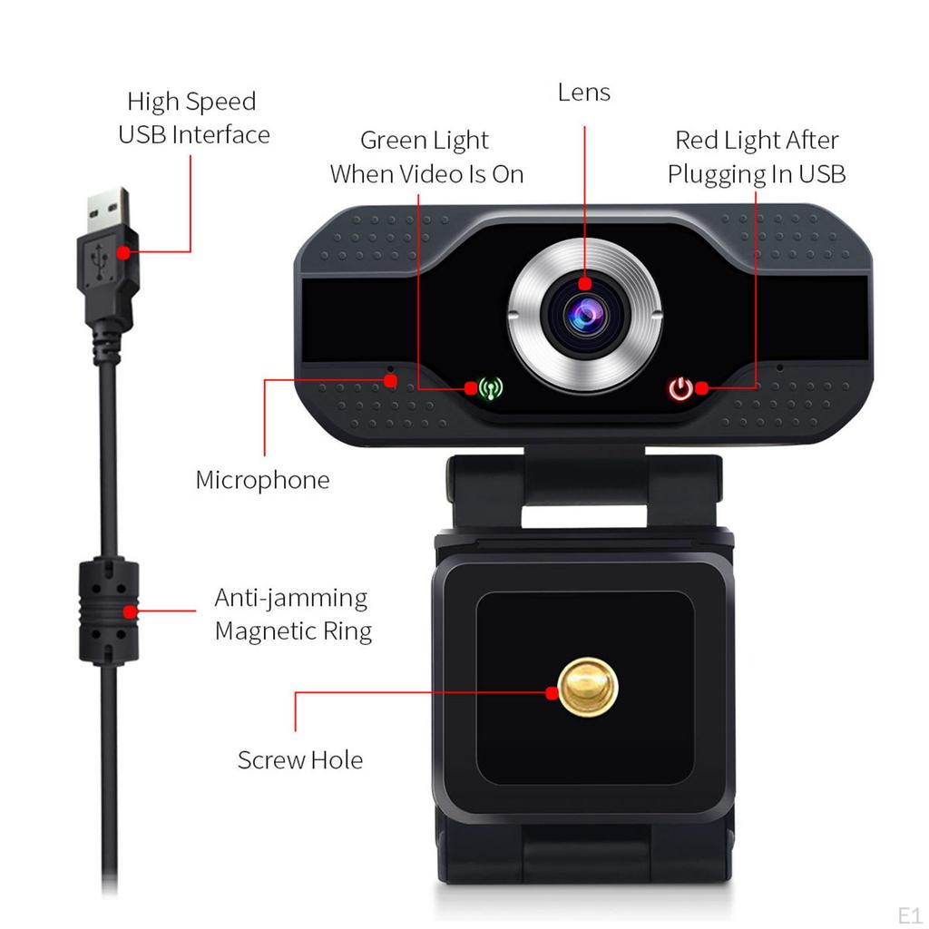 Webová kamera USB Webová kamera Automatické ostření Manuální přiblížení Víceúhlové s mikrofonem 30 FPS Praktická vysoká