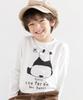 Bee Print Size Panda X White T-Shirt, Girls, Boys, Kids, Spring, Autumn, Winter, Taa05043, 140cm, 36. Style