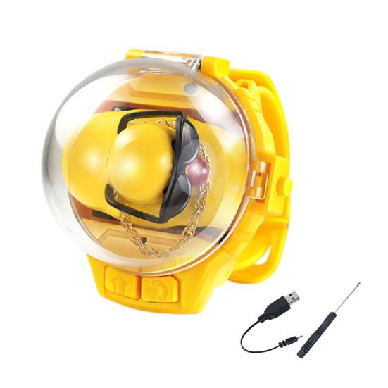 

Дитячий годинник Пульт дистанційного керування Автомобіль USB Перезаряджається Регульований ремінь 2,4 ГГц RC Mini Duck Racing