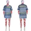 Cory Cosplay Costume Horror Bandage Look with Mask Creepy Halloween Outfit for Men