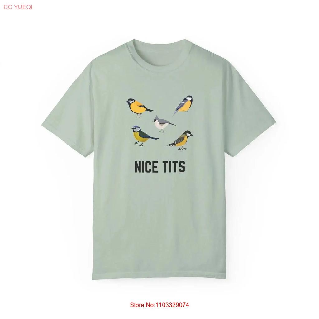 Funny Bird T Shirt Humor s for Lovers Unique Casual Wear Birthday Nice Tits Design vintage Washed streetwear Comfortable