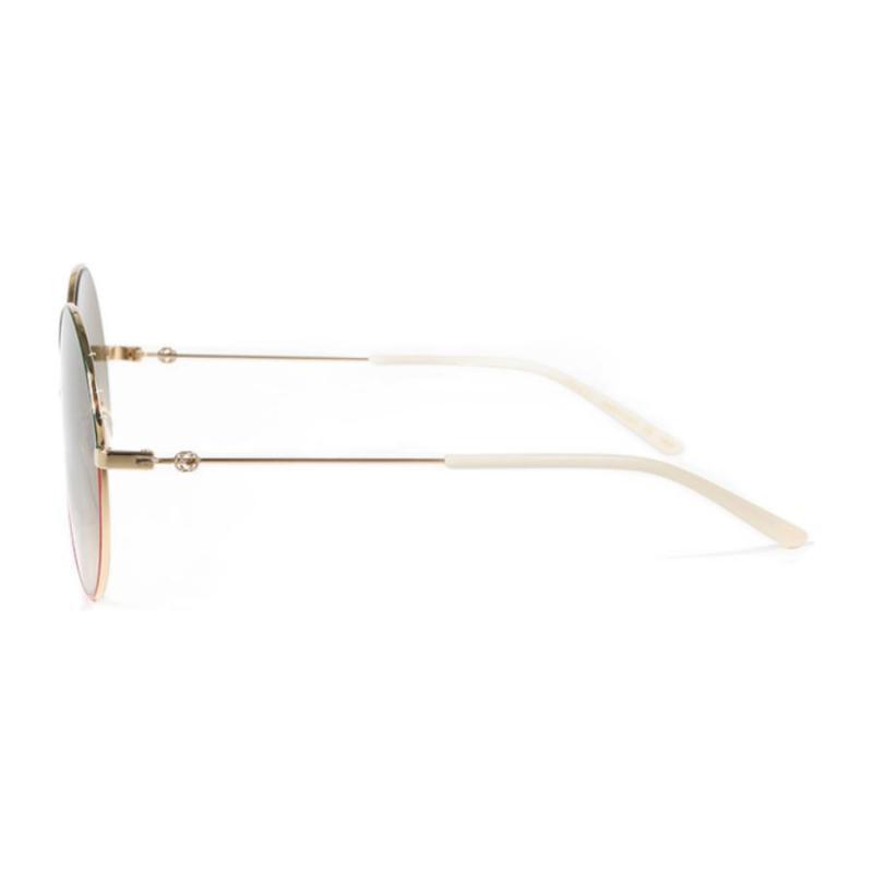 GUCCI Metal Round Vintage Tea Lenses Sunglasses Sunglasses Women's