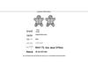 S925 Sterling Silver Gingerbread Man & Snowman Stud Earrings - 2022 Christmas Collection (E9540)