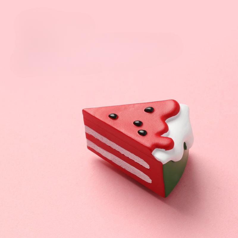 Früchtekuchen Kühlschrankaufkleber Simulation Lebensmittelspielzeug 3D Frucht Simulation Kuchen Kühlschrankdekoration Kreativer Magnetaufkleber