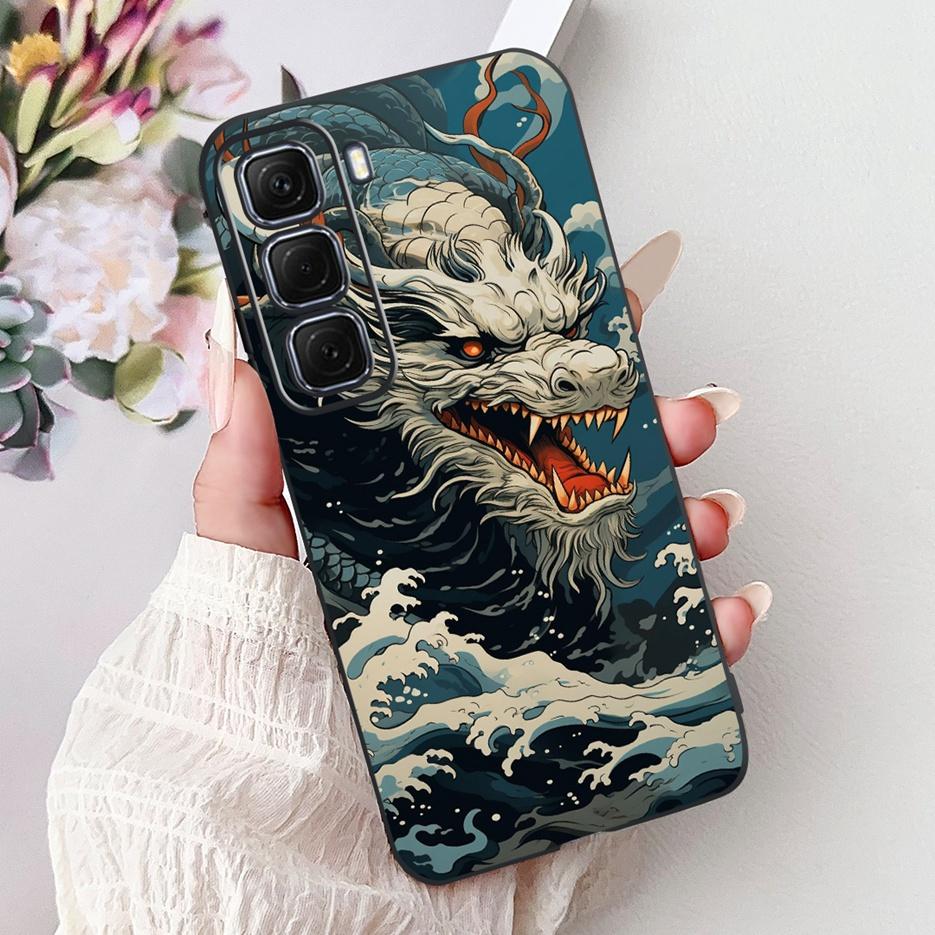 Hülle für Infinix Hot 50 Pro Plus X6880, niedliches Koi-Motiv, weiche TPU-Handyhülle für Infinix Hot 50, Hot50 Pro 4G X6881 und X6882